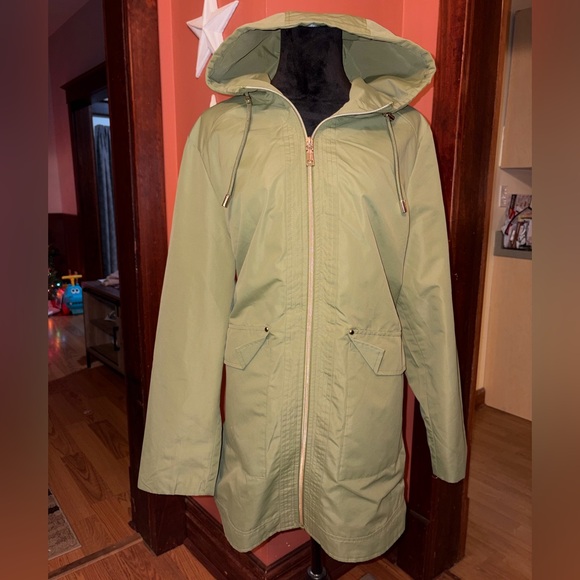 Vince Camuto Olive Utility Jacket with Hood - Picture 1 of 6